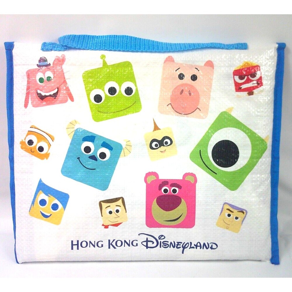 Hong Kong Disneyland Magic Access Folding Vinyl Picnic Mat in Bag 34x44 Pixar